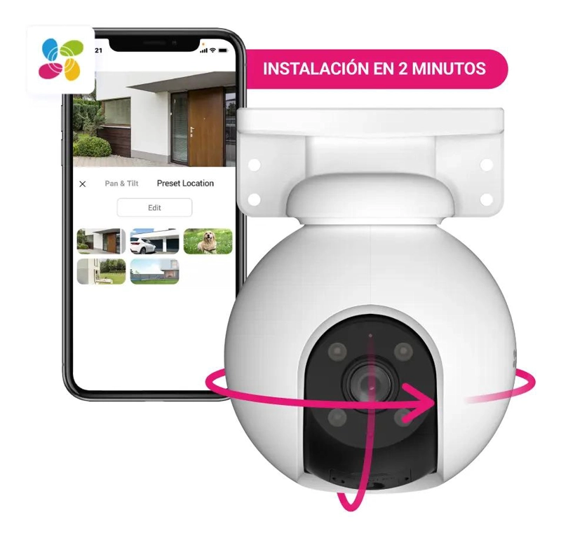 CAMARA WIFI H8 PRO 3K DETECCION DE PERSONAS CON IA EZVIZ - 2