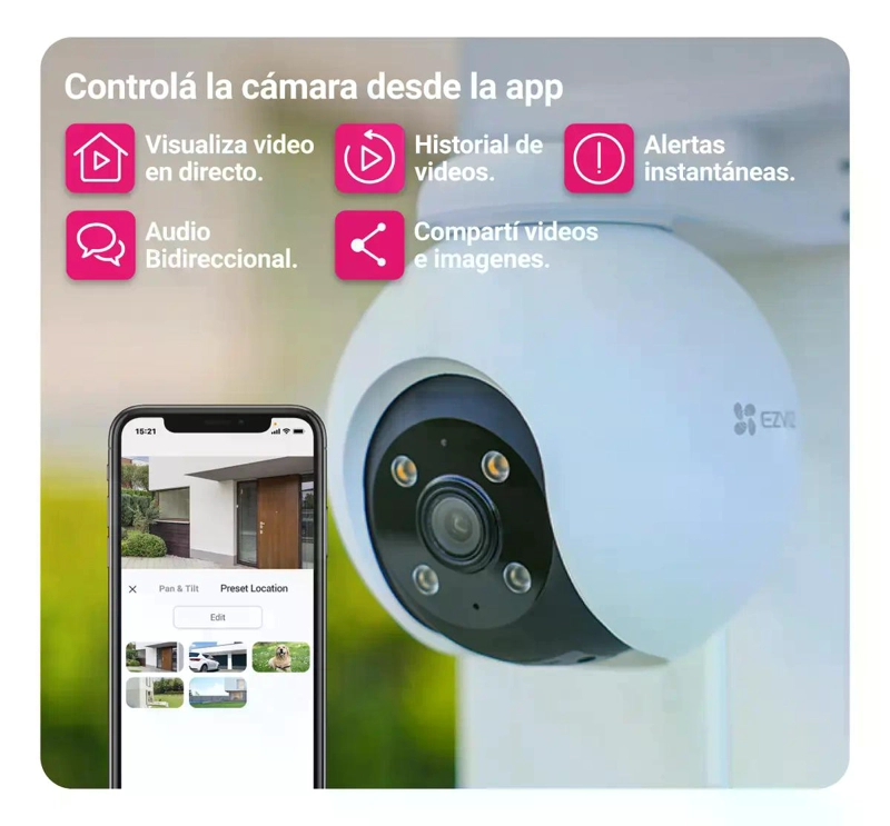 CAMARA WIFI H8 PRO 3K DETECCION DE PERSONAS CON IA EZVIZ - 3
