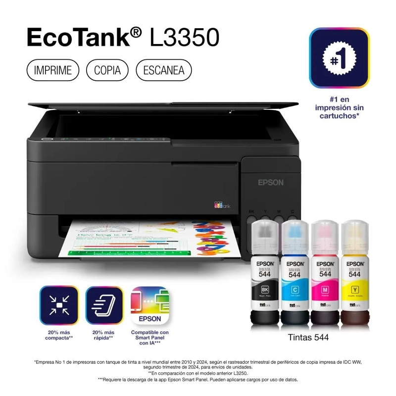 IMPRESORA MULTIFUNCIONAL EPSON ECOTANK L3350 WIFI IA - 2