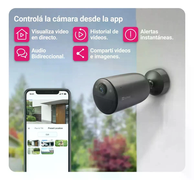 CAMARA BULLET EB3 4G 2K CON BATERIA 5200 MAH EZVIZ - 2