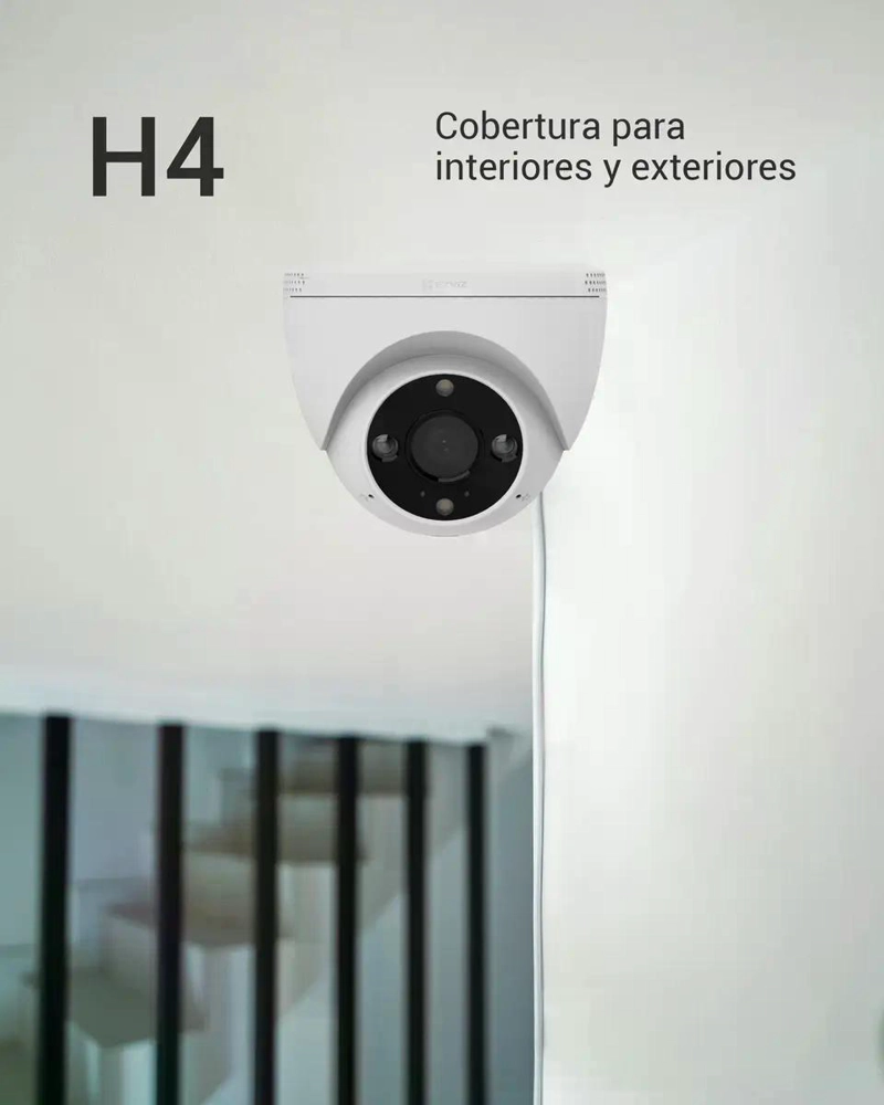 CAMARA SEGURIDAD WIFI H4 2K AUDIO-BIDIRECCIONAL EZVIZ BLANCO - 2
