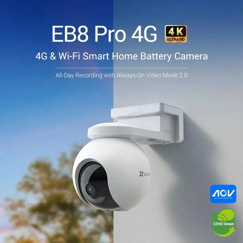 KIT CAMARA SOLAR EB8 PRO 4G 4K PARA EXTERIOR EZVIZ - 3