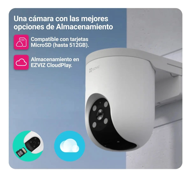 CAMARA SEGURIDAD PT WIFI H8C PRO 3K AUTO-TRACKING EZVIZ - 7
