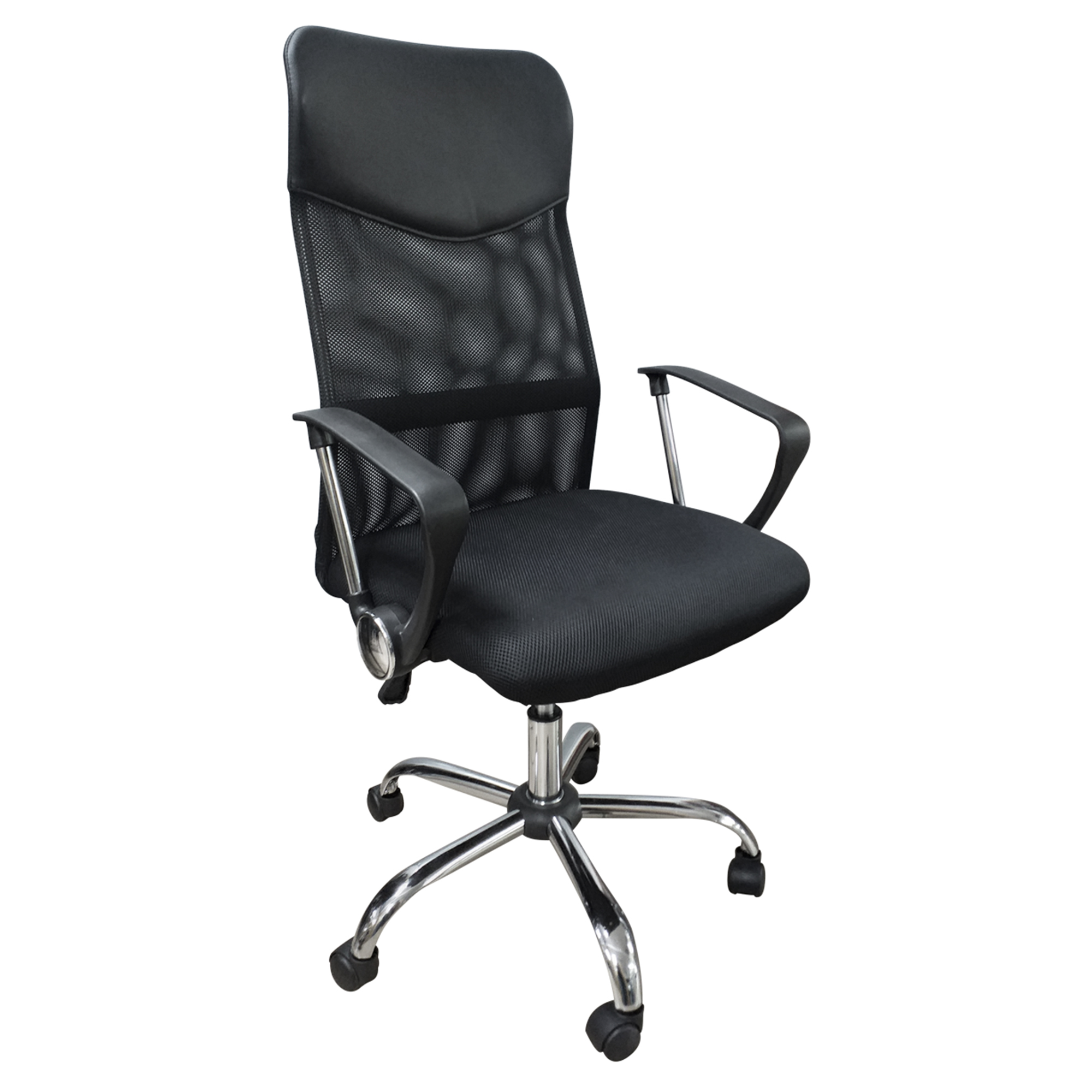 SILLA ESCRITORIO EJECUTIVA MESH NEGRA REFORZADAS 150K - 1