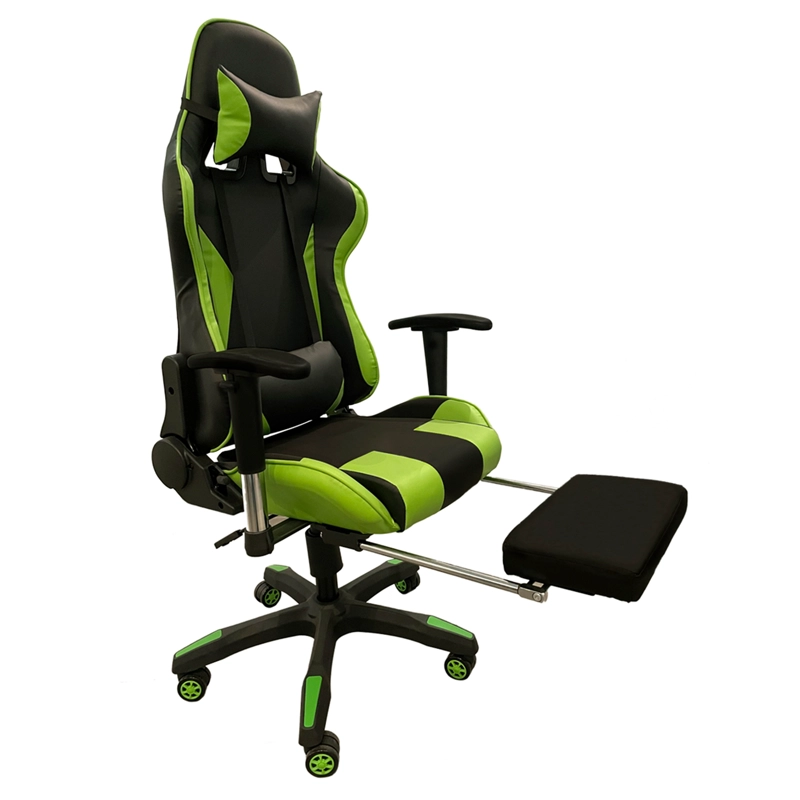 SILLA KFY-8806F-G 1 CUERPO VERDE PC GAMER 06 2 ALMOHADONES/APOYAPIES 150 KILOS - 1