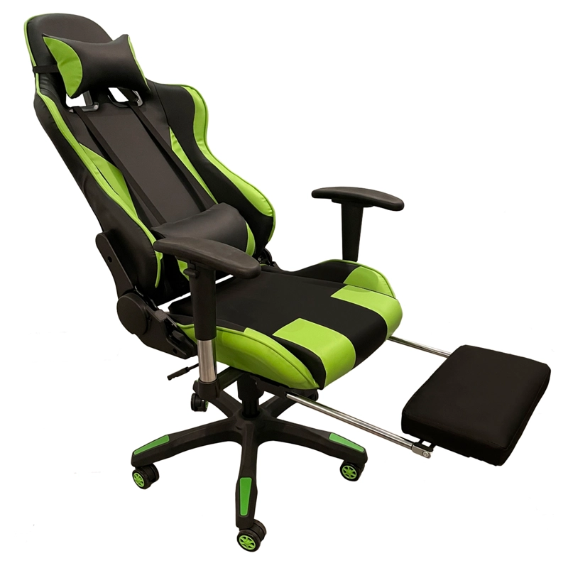 SILLA KFY-8806F-G 1 CUERPO VERDE PC GAMER 06 2 ALMOHADONES/APOYAPIES 150 KILOS - 4