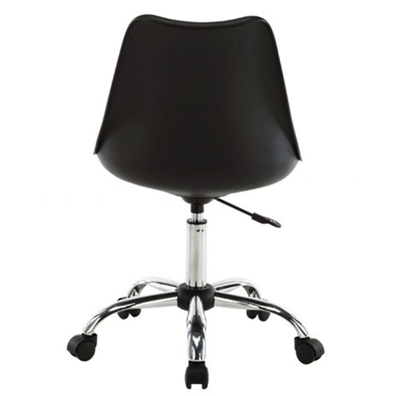SILLA ESCRITORIO NEGRA 150KG PATAS ACERO CROMADO EXCELENTE - 2