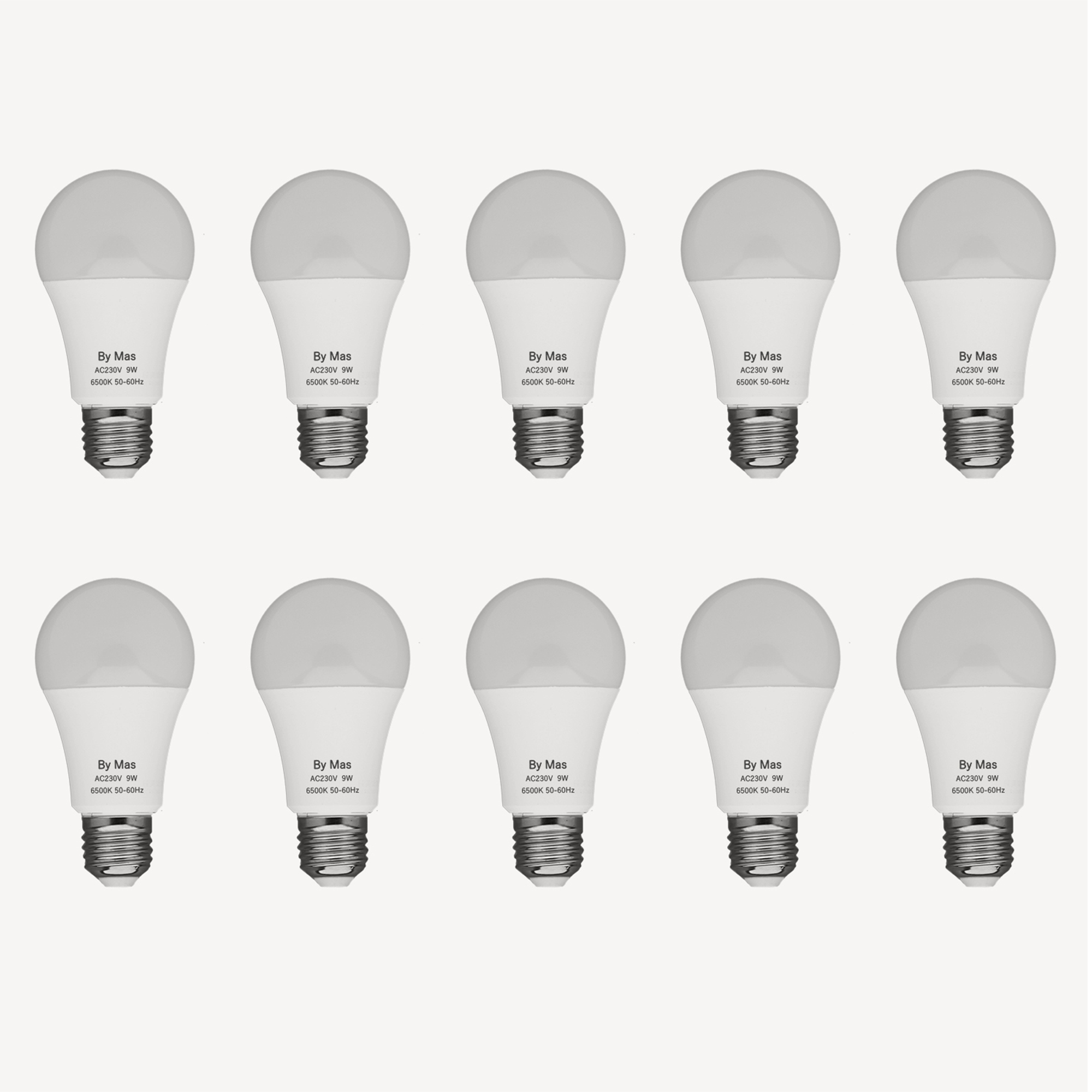 PACK 10 AMPOLLETAS LED 7W E27 LUZ FRIA - 3