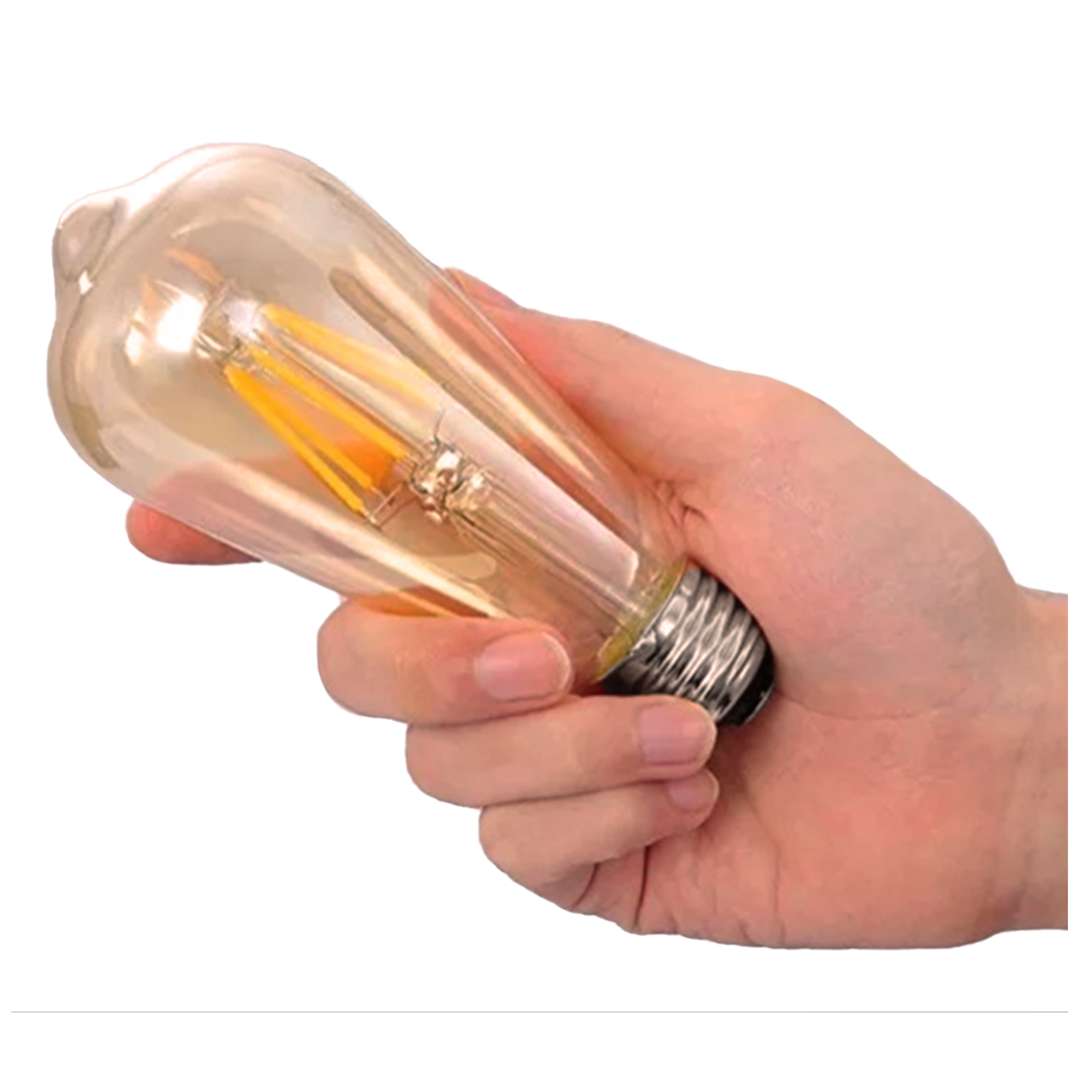 AMPOLLETA FILAMENTO LED 4W LUZ CALIDA VINTAGE X4 - 3
