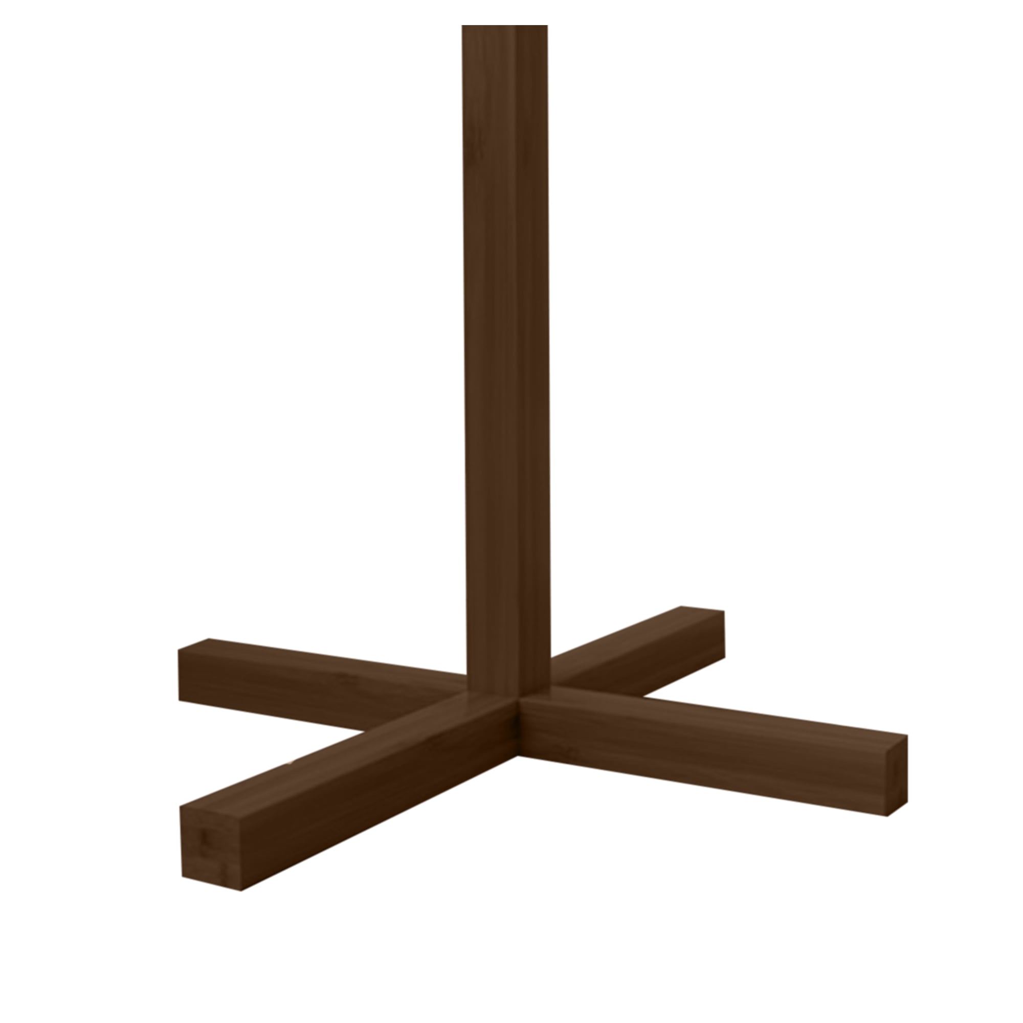 PERCHERO COLGADOR DE PIE DE MADERA OSCURA NUEVO 158X38 CM - 3