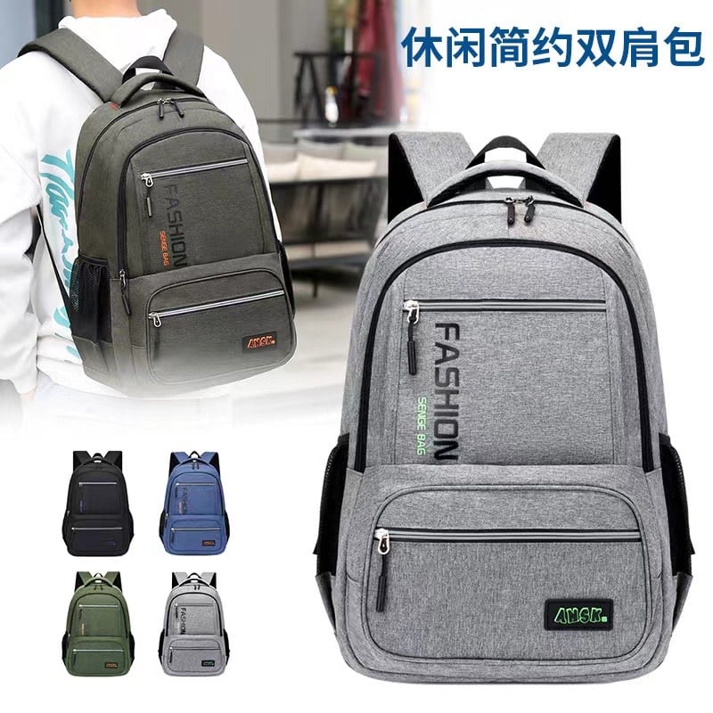 MOCHILA NEGRA CON MULTIPLES COMPARTIMENTOS BY MAS IMPORTADA - 1