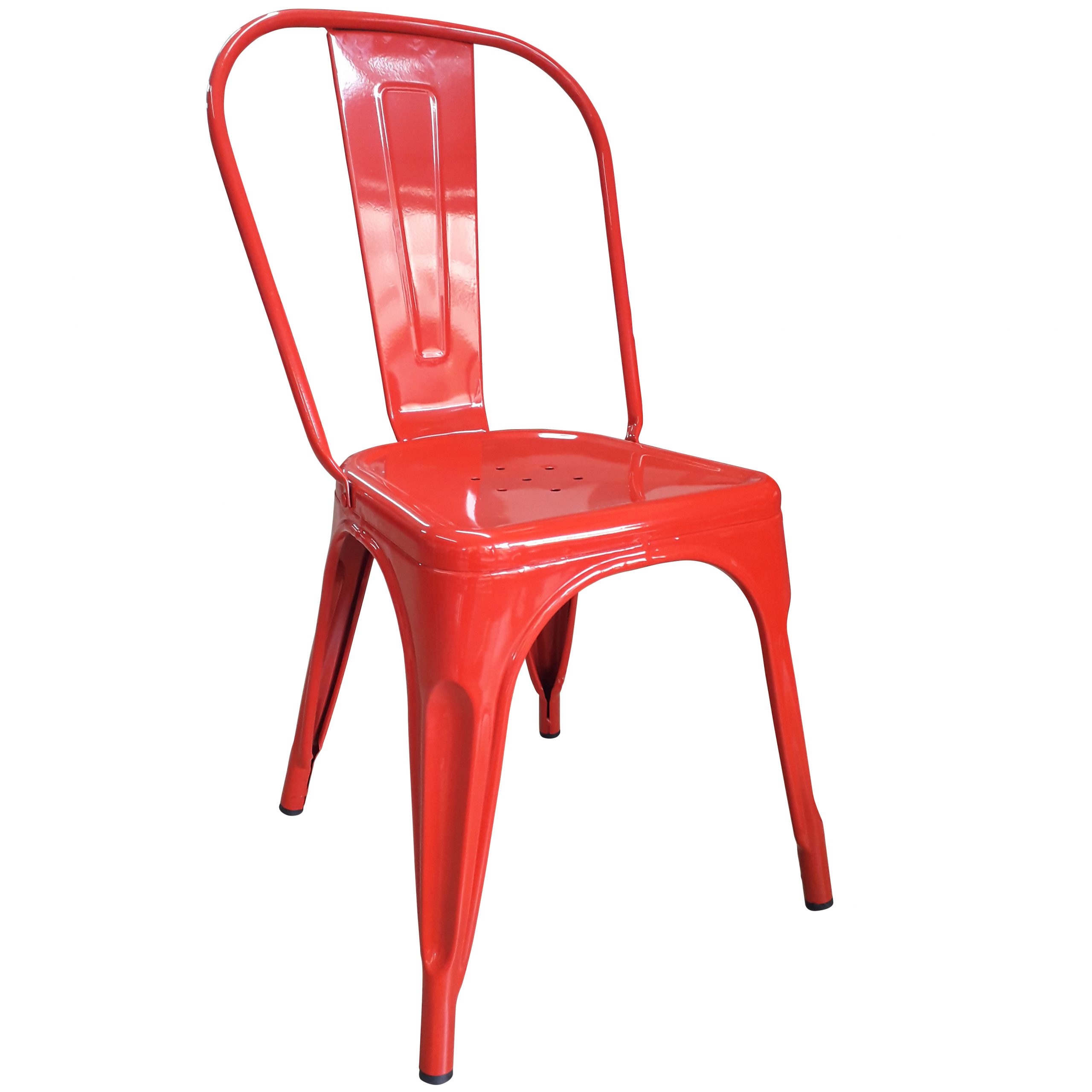 SILLA TOLIX ROJO BRILLANTE X2 - 1