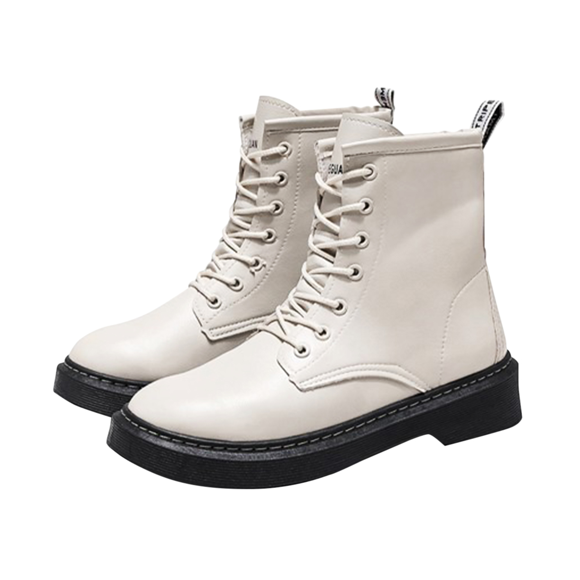 BOTINES DE DAMA COLOR CREMA TALLE 36 - 1
