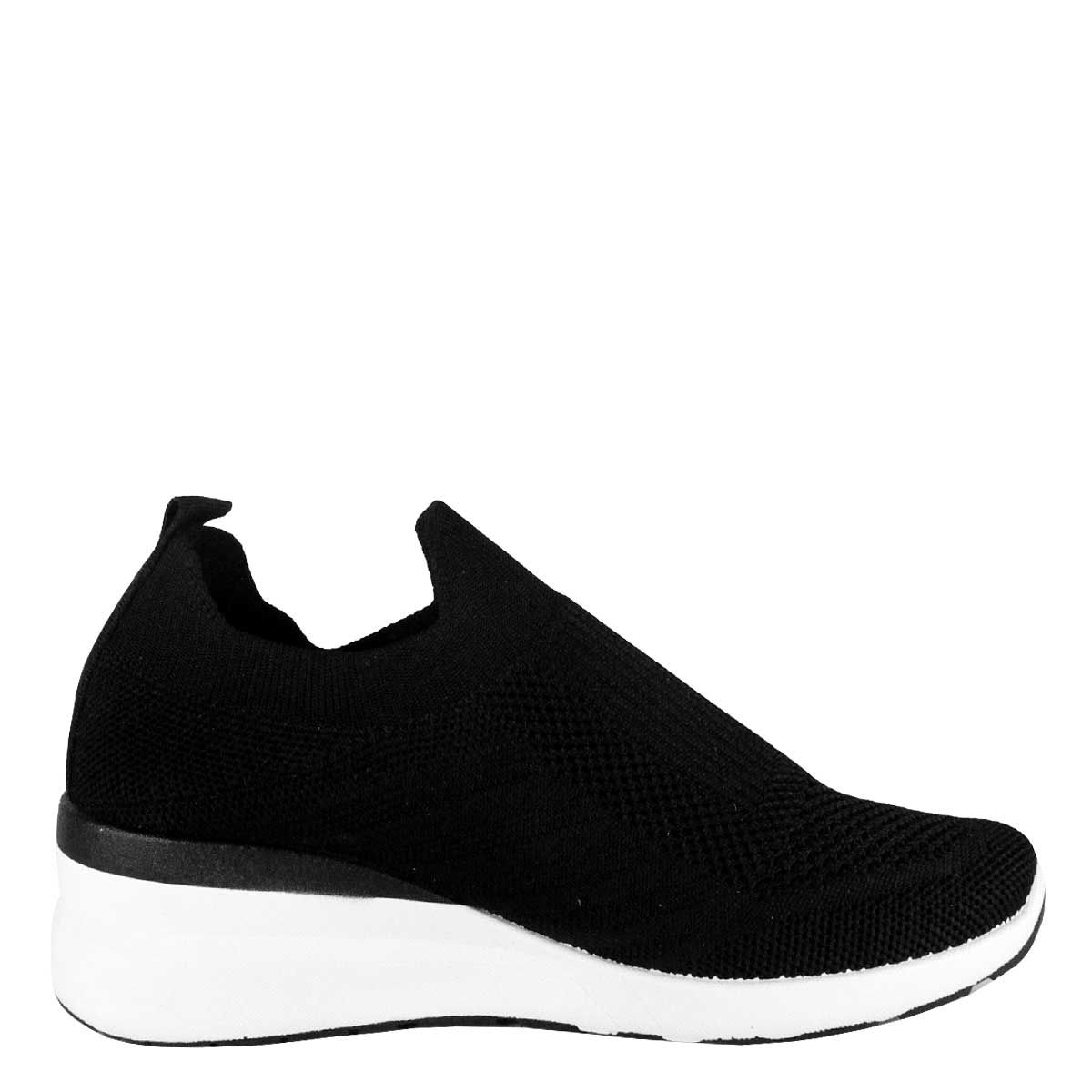 ZAPATILLAS MUJER TAKONES CASUALES NEGRO SAONA - 1