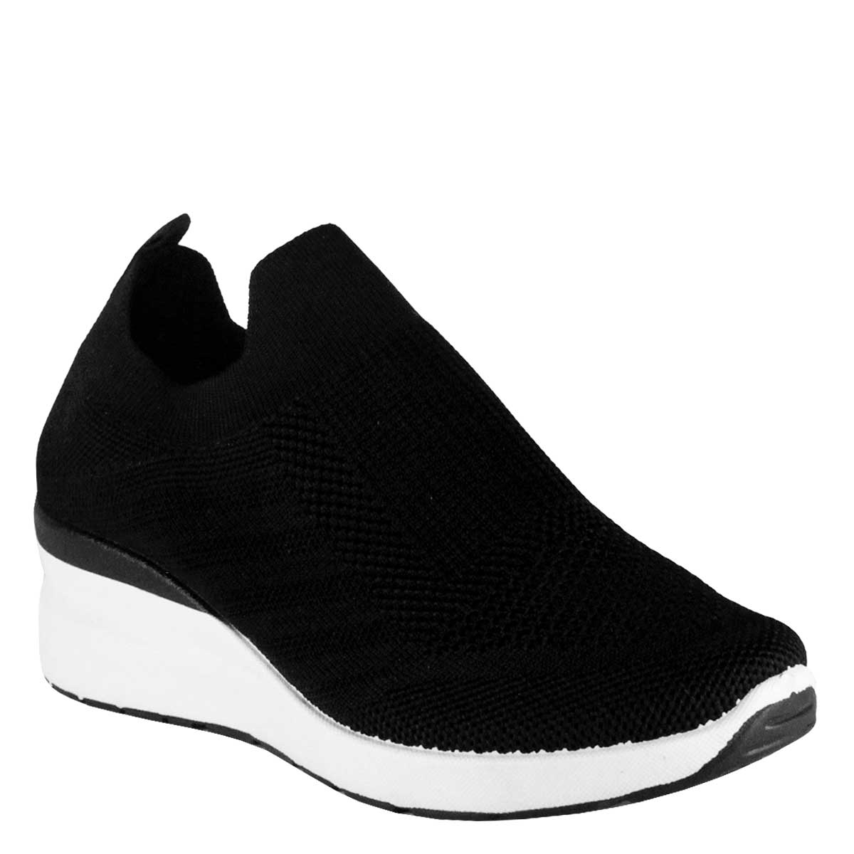 ZAPATILLAS MUJER TAKONES CASUALES NEGRO SAONA - 2