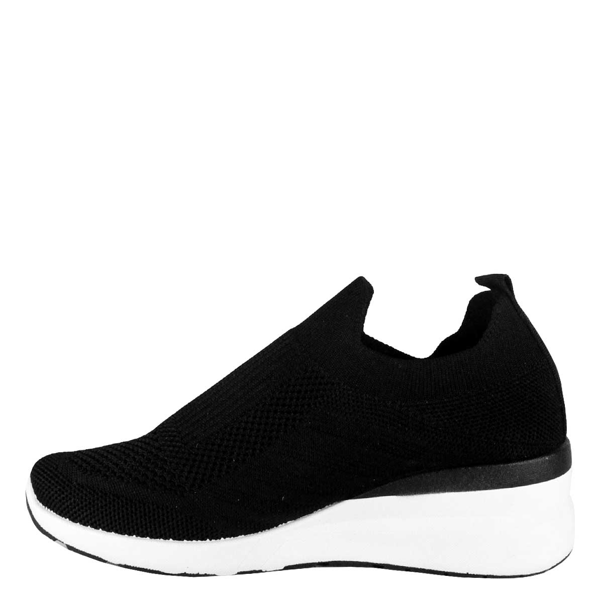 ZAPATILLAS MUJER TAKONES CASUALES NEGRO SAONA - 3