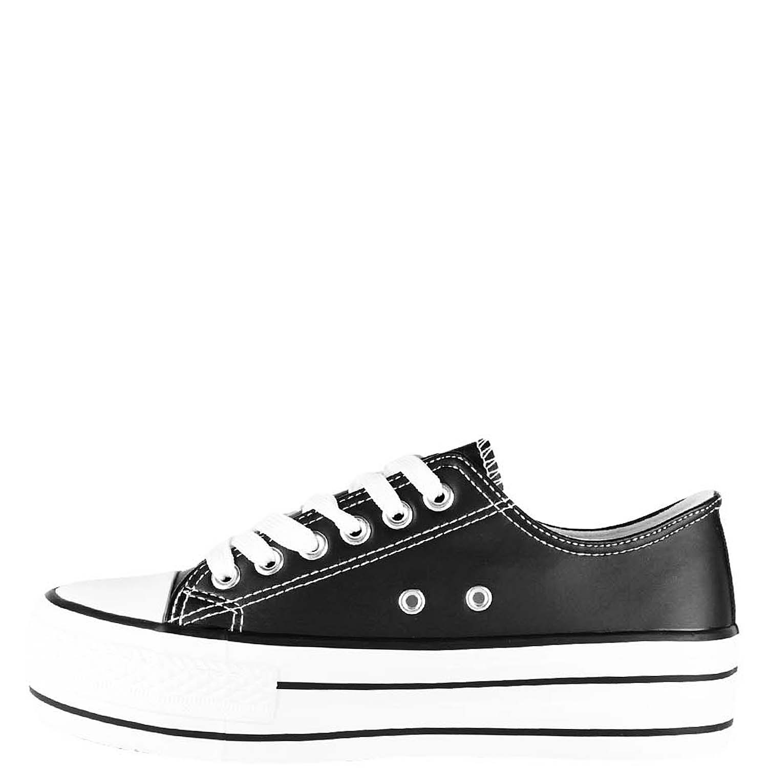 ZAPATILLAS MUJER TAKONES CASUALES NEGRO ATENAS - 3