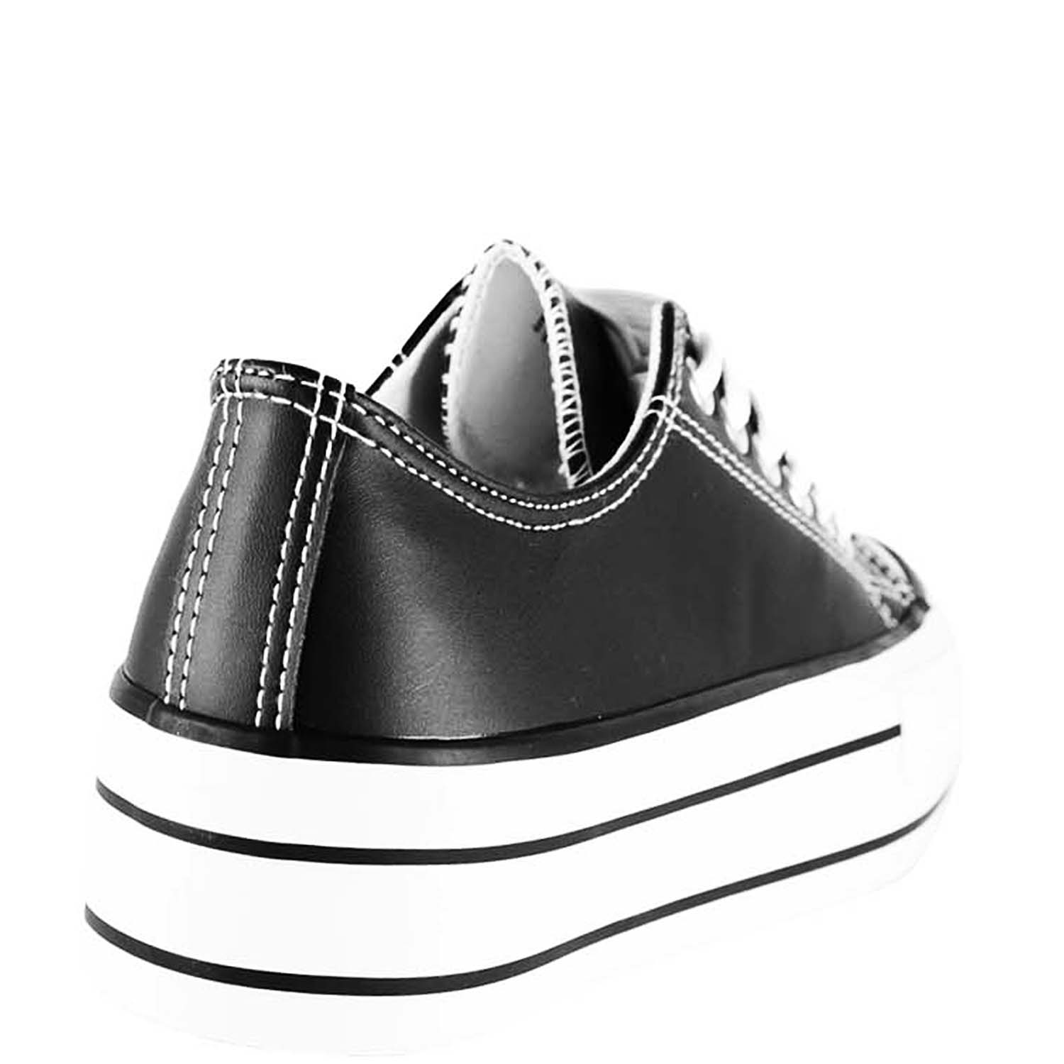 ZAPATILLAS MUJER TAKONES CASUALES NEGRO ATENAS - 4
