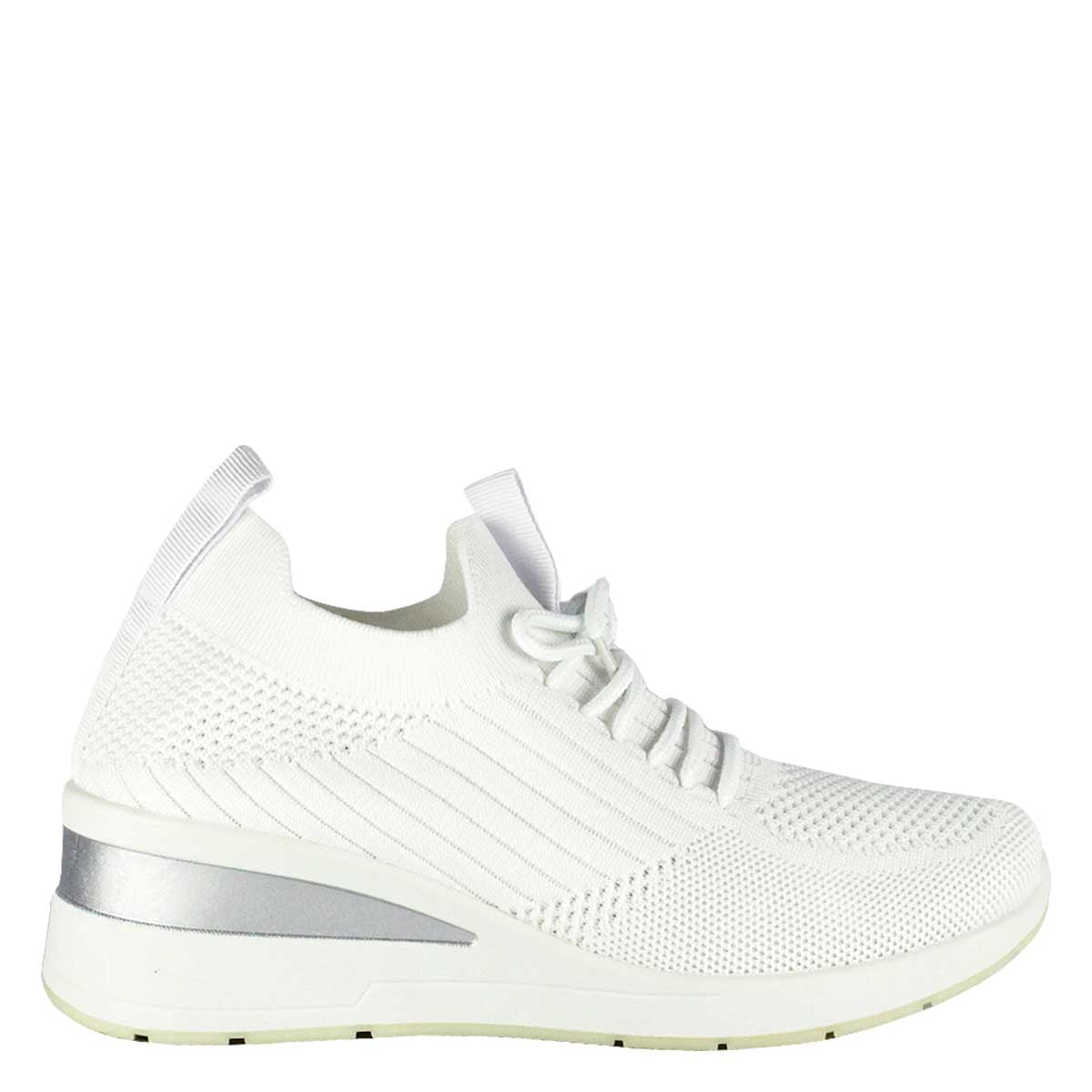 ZAPATILLAS MUJER TAKONES CASUALES BLANCO CARIBE - 1