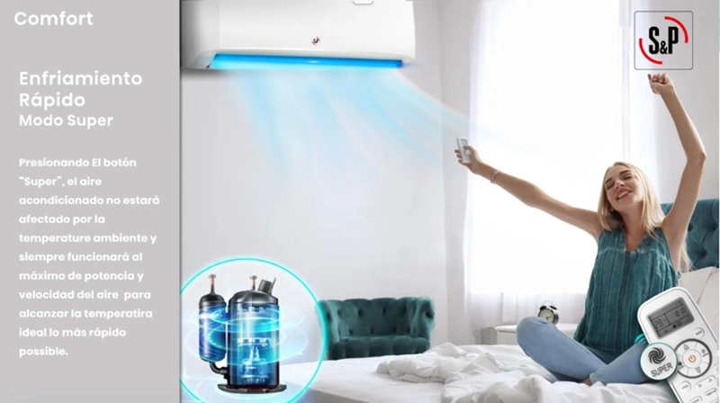 AIRE ACONDICIONADO 12000 BTU INVERTER S&P FRIO CALOR WIFI - 7