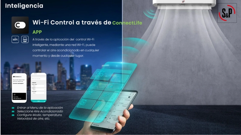 AIRE ACONDICIONADO 12000 BTU INVERTER S&P FRIO CALOR WIFI - 9