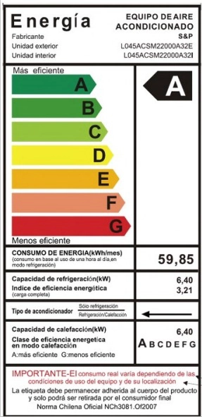AIRE ACONDICIONADO 22000 BTU INVERTER S&P FRIO CALOR WIFI - 3