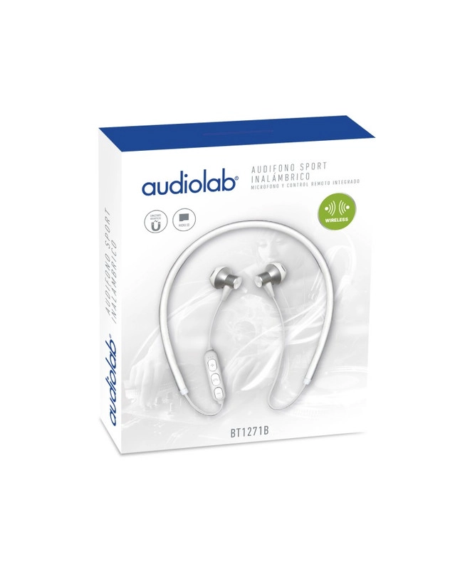 AUDÍFONOS AUDIOLAB SPORT BLUETOOTH BLANCO - 2