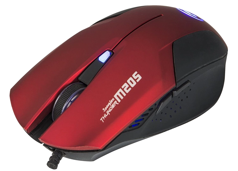 MOUSE GAMER SCORPION M205 ROJO 2400DPI - 4