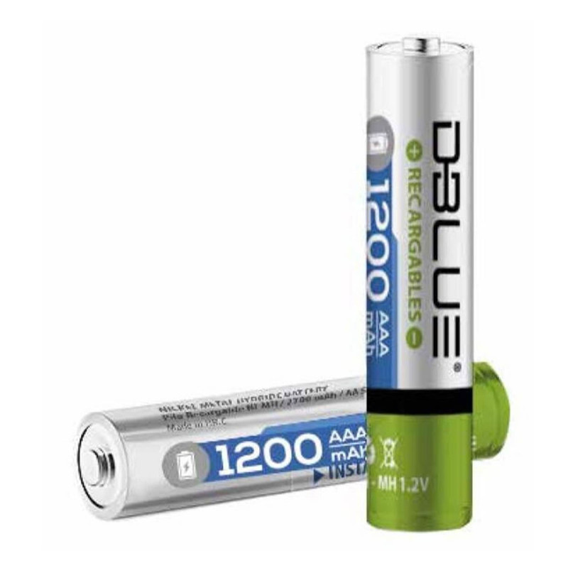 PACK 5 PILAS RECARGABLES AAA DBLUE 1200MHA - 2