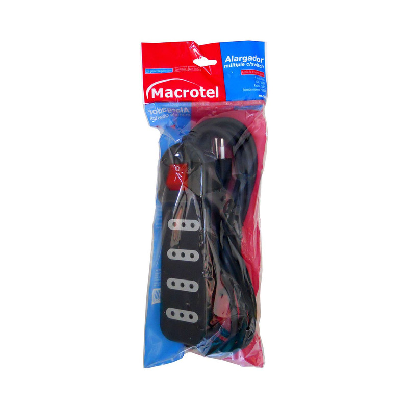 ALARGADOR ELECTRICO 3 MTS 4 POS NEGRO SWITCH - 3