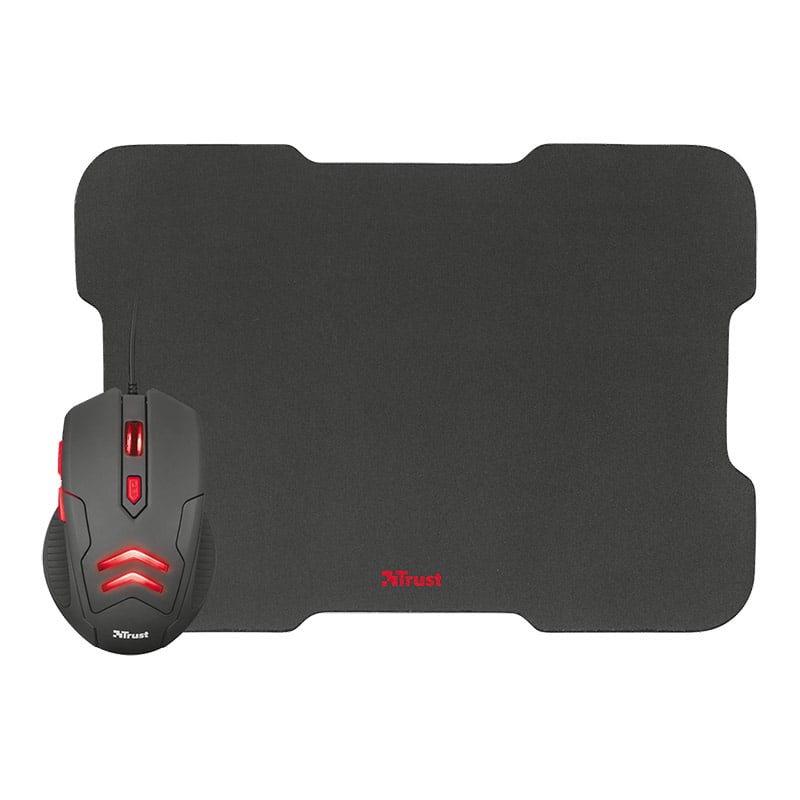 KIT GAMER MOUSE + MOUSE PAD TRUST ZIVA - 2