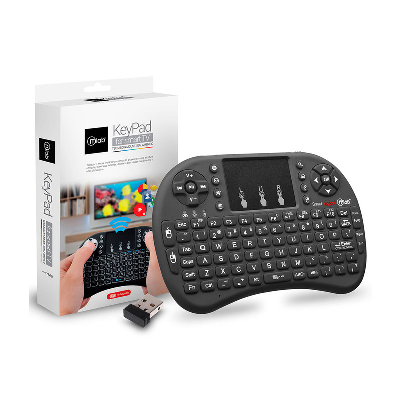 TECLADO TOUCHPAD INALAMBRICO SMART TV MLAB - 1