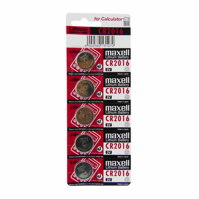 PACK 5 PILAS CR 2016 MAXELL LITHIUM - 1