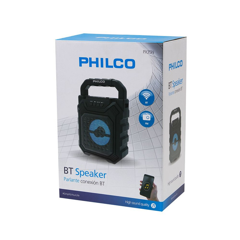 PARLANTE BLUETOOTH PHILCO PORTATIL TWS NEGRO PX35N - 4