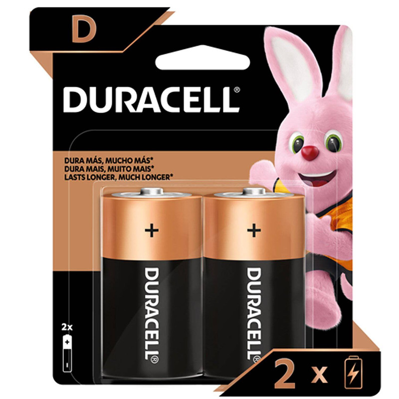 PACK 2 PILAS DURACELL D ALCALINA - 1