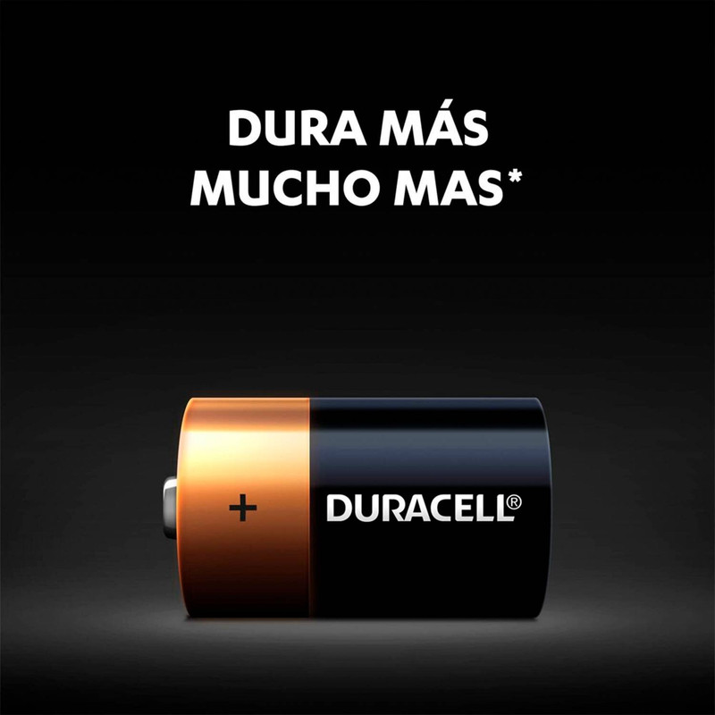 PACK 2 PILAS DURACELL D ALCALINA - 4