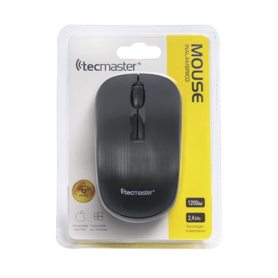 MOUSE INALAMBRICO TECMASTER NEGRO - 3