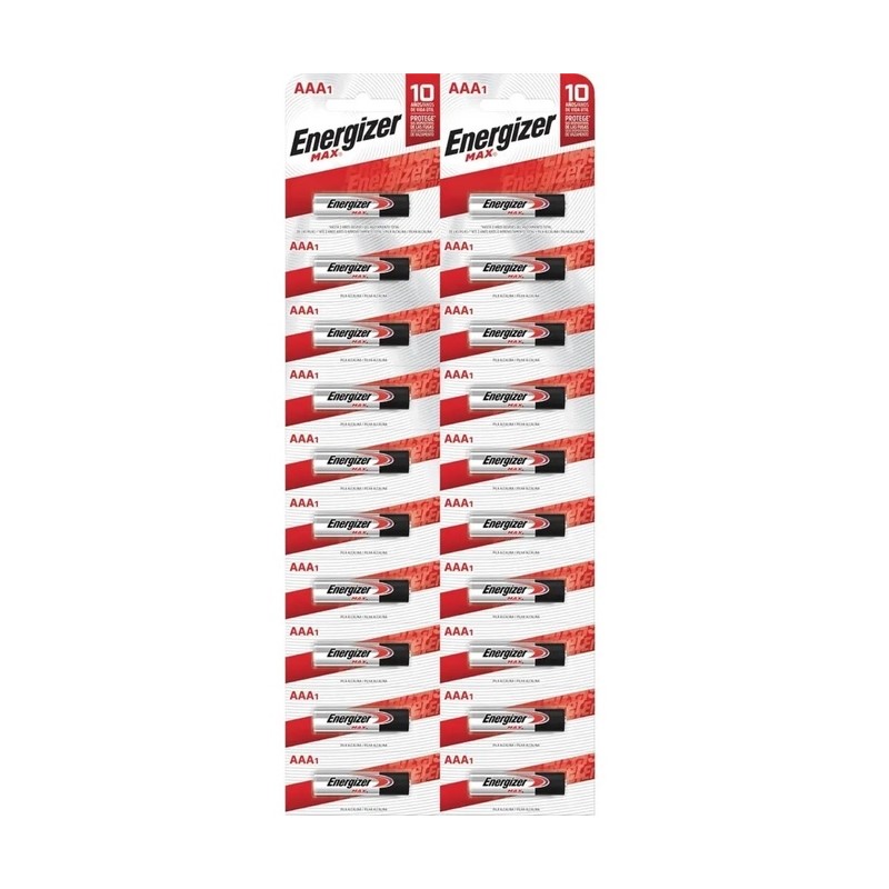 PACK 12 PILAS ENERGIZER MAX AAA ALCALINA TIRA - 1