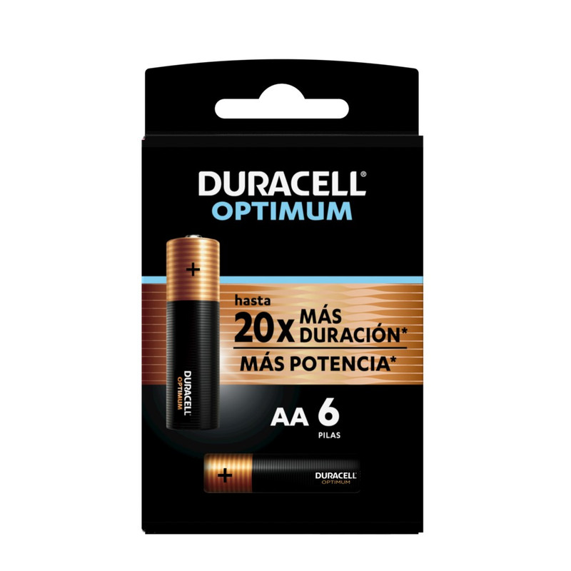 PACK 6 PILAS DURACELL ALCALINA AA OPTIMUM - 1