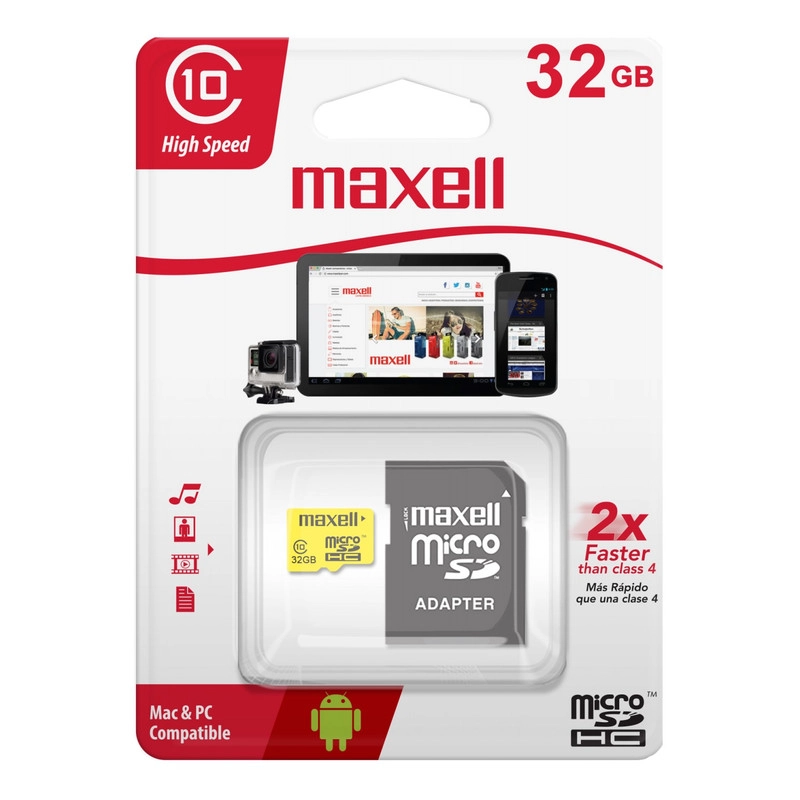 TARJETA MEMORIA MICRO SD HC 32GB MAXELL - 1