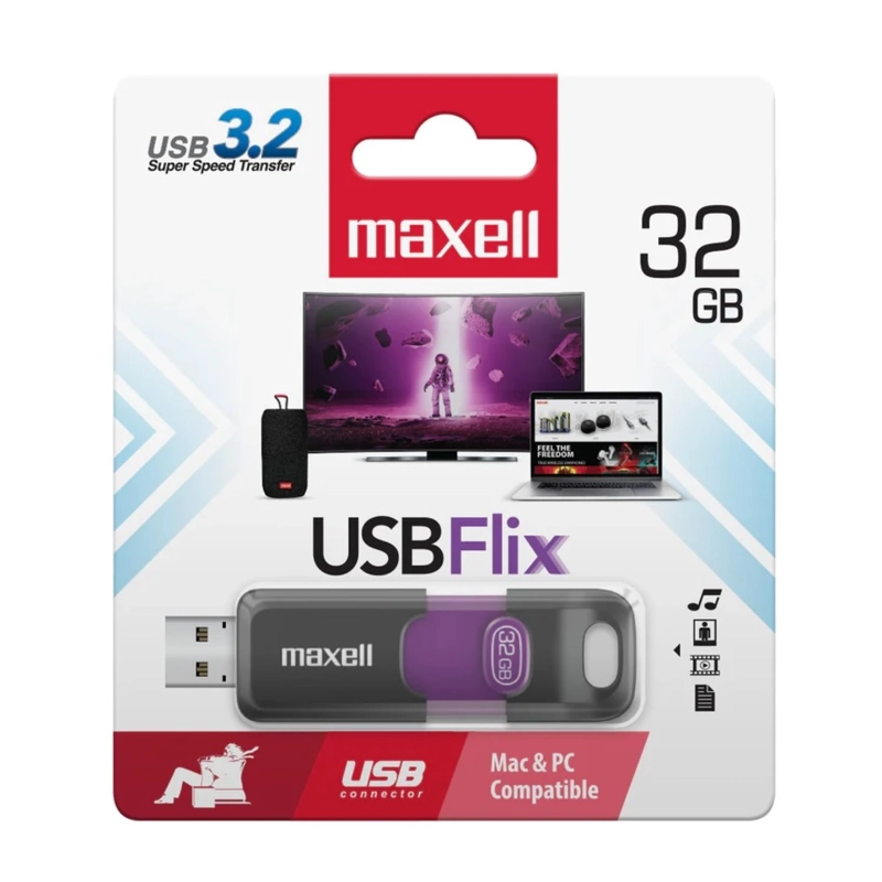 Pendrive 32GB Maxell USBFlix 3.2 - 3