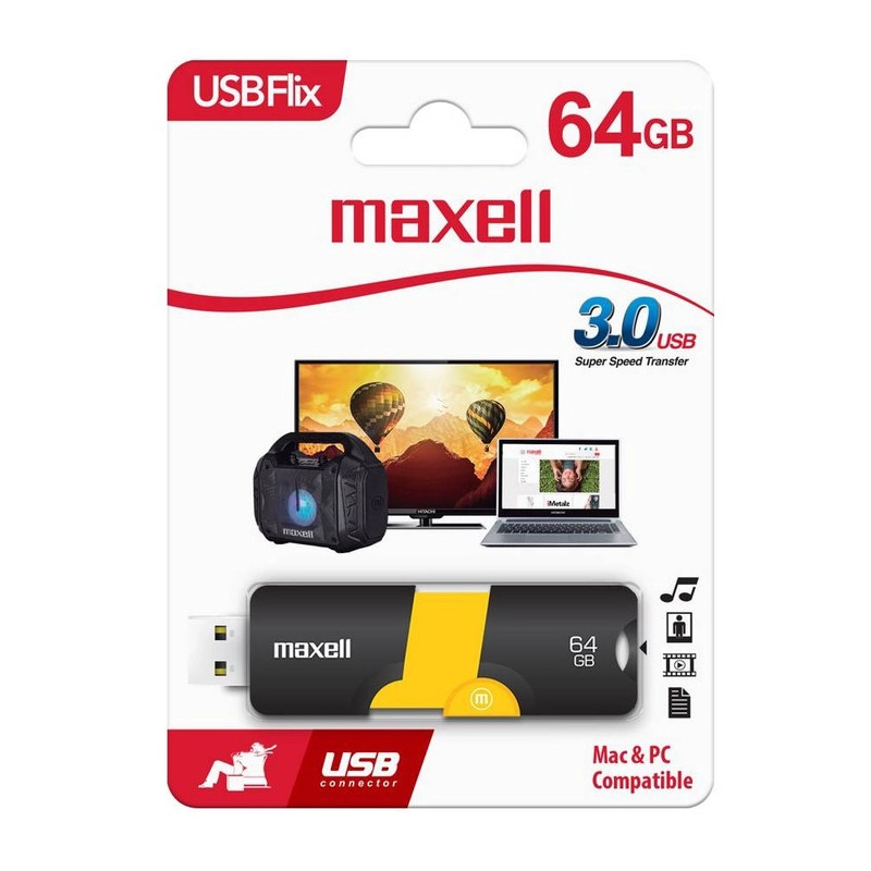 PENDRIVE 64GB MAXELL USBFLIX 3.0 - 1