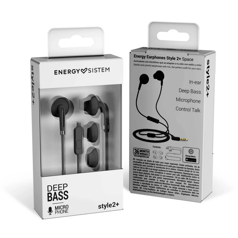 AUDÍFONOS ENERGY SISTEM IN EAR STYLE+ 2 NEGRO - 2