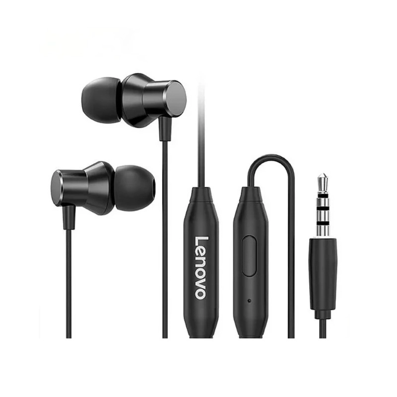 AUDÍFONOS LENOVO IN EAR HF130 NEGRO METÁLICO - 1