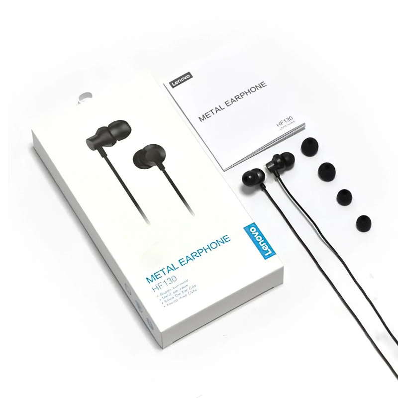 AUDÍFONOS LENOVO IN EAR HF130 NEGRO METÁLICO - 3