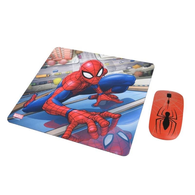 KIT MOUSE INALAMBRICO Y MOUSE PAD SPIDER MAN 1 - 1
