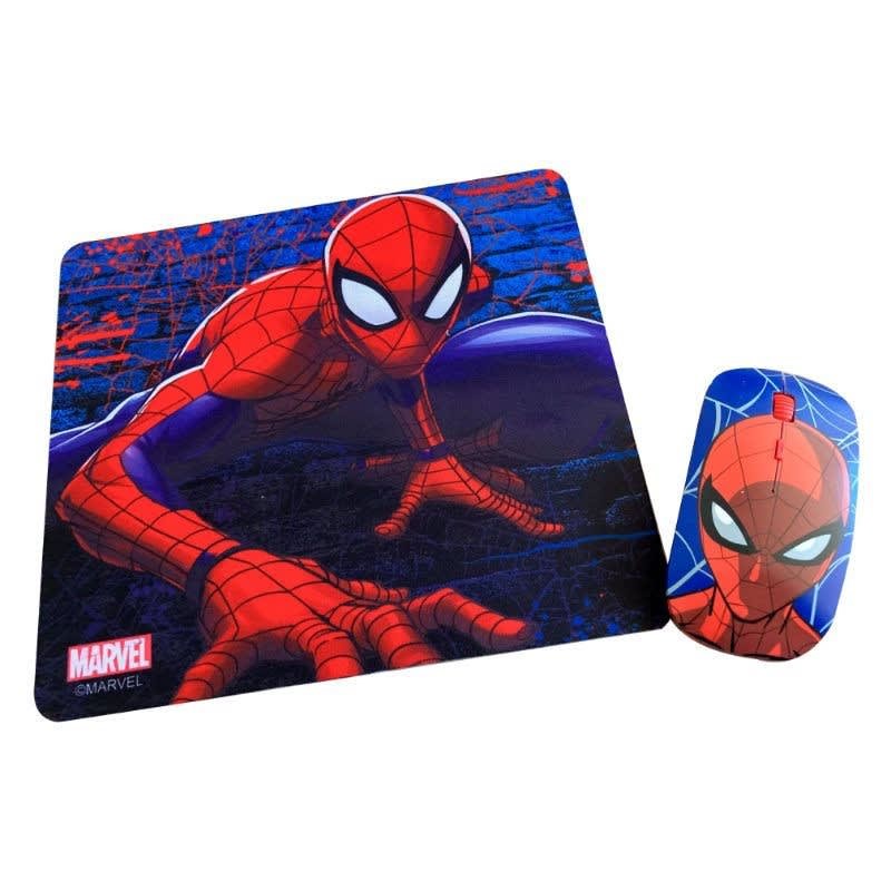 KIT MOUSE INALAMBRICO Y MOUSE PAD SPIDER MAN 2 - 1