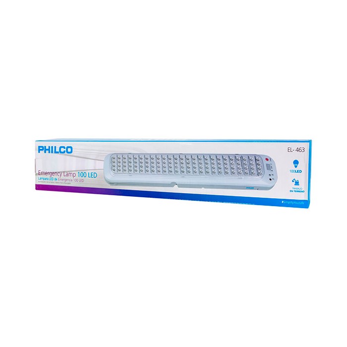 LAMPARA DE EMERGENCIA 100 LED PHILCO RECARGABLE - 2