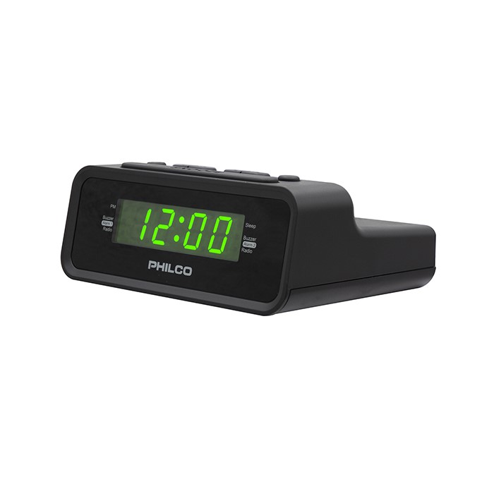 RADIO RELOJ DESPERTADOR DIGITAL PHILCO 1006GR - 1