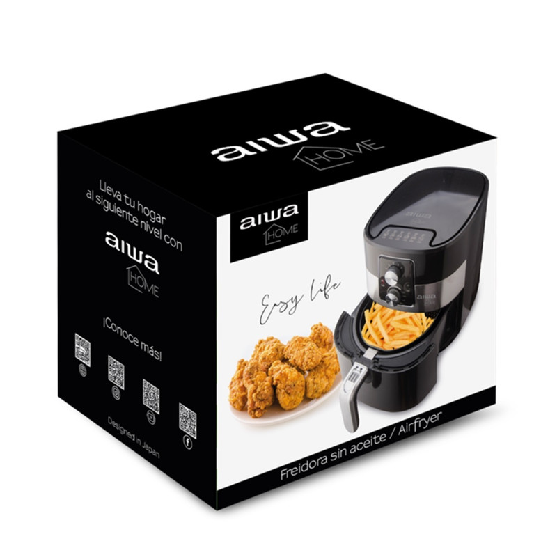 FREIDORA AIRE SIN ACEITE AIWA AW-FD7003 NEGRO - 3